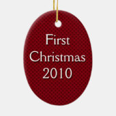 Erste Weihnachtsschmuck auf Red Fishscale Pattern (Hinten)