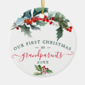 Erste Weihnachtsschmuck - Großeltern Foto (Vorne)