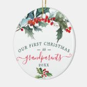 Erste Weihnachtsschmuck - Großeltern Foto (Links)