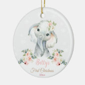 Erste Weihnachtsschmucktiere Safari Keramik Ornament (Links)