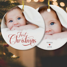 Erste Weihnachtsschrift 2 Fotos Ornament