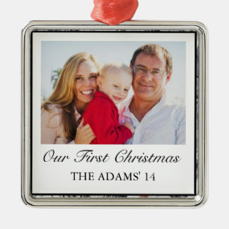 Erste Weihnachtswinter-Camouflage-Verzierung Silbernes Ornament