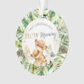 Erste Weihnachtszeit als neues Mami Ornament (Vorderseite)