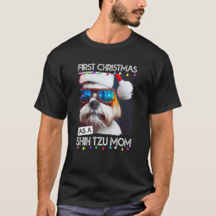 Erste Weihnachtszeit als Shih Tzu-Mutter T-Shirt