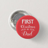 Erste Weihnachtszeit als Vater, die weißen Text en Button (Vorne & Hinten)