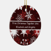 Erste Weihnachtszeit Keramik Ornament (Rechts)