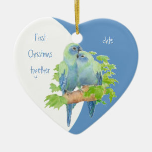 Erste Weihnachtszeit zusammen mit Dating Cuddling  Keramik Ornament