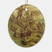 Erste Welle bei Omaha von Ken Riley Keramikornament (Links)