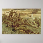 Erste Welle bei Omaha von Ken Riley Print Poster (Vorne)