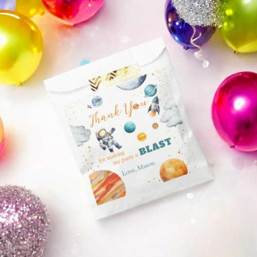 Erste Weltraumfahrt Geburtstagsjunge Astronautin Geschenktütchen