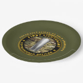 Erste Werbeaktion Leutnant 1LT Pappteller (Schrägansicht)