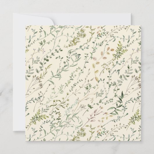 Erste Wildblume der Heiligen Kommune Herbst Einladung (Rückseite)