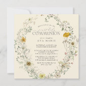 Erste Wildblume der Heiligen Kommune Herbst Einladung (Vorderseite)