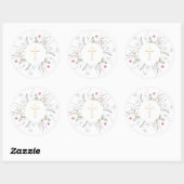 Erste Wildblumen der Heiligen Kommune Runder Aufkleber (Blatt)