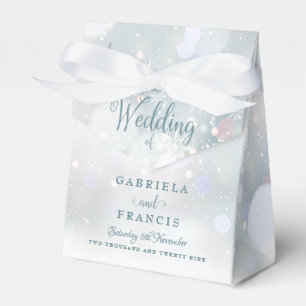 Erste Winter-Schneeflocken Hochzeitsgeschenkbox Geschenkschachtel