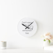 Erste Zackenextraktion! Runde Wanduhr (Zuhause)