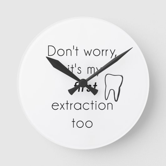 Erste Zackenextraktion! Runde Wanduhr (Vorderseite)