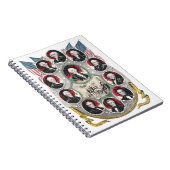 Erste zehn Präsidenten der Vereinigten Staaten Notizblock (Rechte Seite)