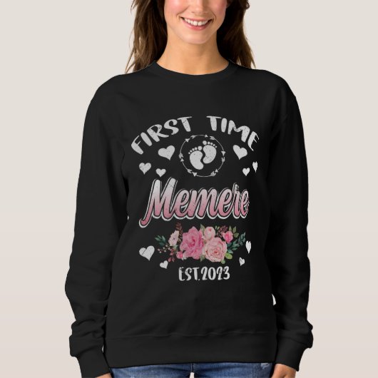 Erste Zeit Memere 2023 Mutti Muttertag Sweatshirt (Vorderseite)