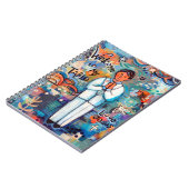 Erste Zeitschrift des gewundenen Notizbuches des Notizblock (Linke Seite)