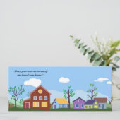 Erste Zuhause-Ankündigung Ankündigung (Stehend Vorderseite)