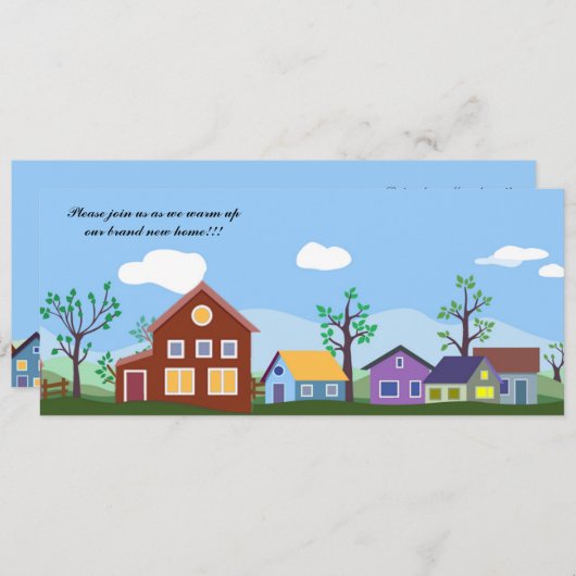 Erste Zuhause-Ankündigung Ankündigung (Vorne/Hinten)