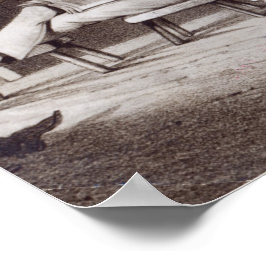 Erste Zuhause des Squatters, c.1847 Poster (Ecke)