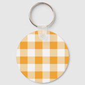 Erste Zuhause Gingham-Muster Schlüsselanhänger (Vorderseite)