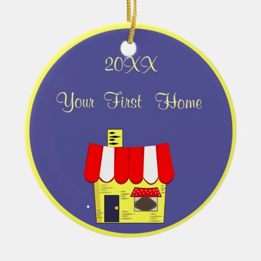 Erste Zuhause Ornament (Vorne)