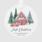 Erste Zuhause Personalisierte Ornamente Neue Zuhau (Vorderseite)