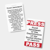 Erste Zusatzpresse Ausweis (Vorder- & Rückseite)