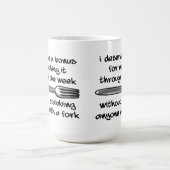 Erstechen mit einer Gabel-lustigen Tasse (Mittel)