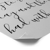 Ersteinzeit-Song-Texte-Jubiläumsgeschenk neu Poster (Ecke)