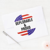 ERSTELLBAR UND STOLZ RUNDER AUFKLEBER (Umschlag)