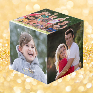 Erstelle benutzerdefinierte massive Holz-Fünf 4 x Würfel