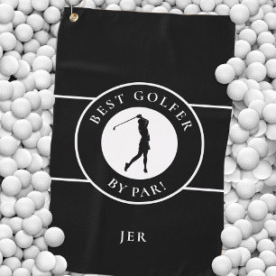 Erstelle benutzerdefinierten Spaß Golf Liebhaber M Golfhandtuch