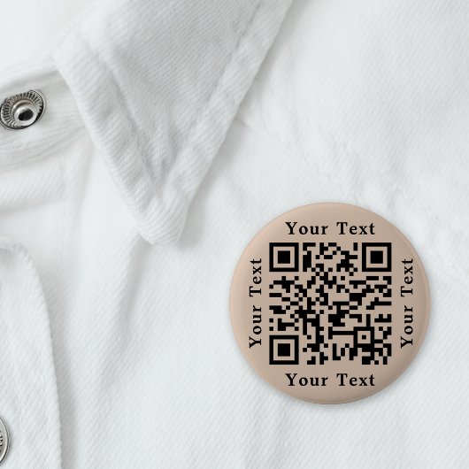 Erstelle Coffee Brown Website URL Scan Me QR Code Button