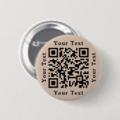 Erstelle Coffee Brown Website URL Scan Me QR Code Button (Vorne & Hinten)