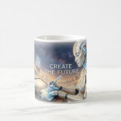 Erstelle das Future AI Artist Poster Kaffeetasse (Mittel)