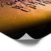 Erstelle das Leben, das du nicht warten kannst, bi Poster (Ecke)