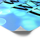 Erstelle das Leben, das du nicht warten kannst, bi Poster (Ecke)