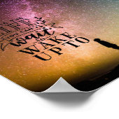 Erstelle das Leben, das du nicht warten kannst, bi Poster (Ecke)