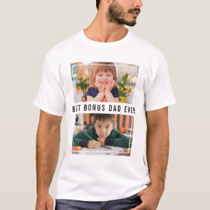 Erstelle Dein Eigenes 2-Foto-Bester-Bonus-Papa-all T-Shirt