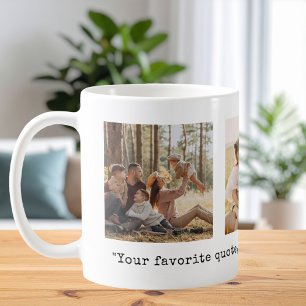 Erstelle Dein eigenes 3-Foto-Zitat Kaffeetasse