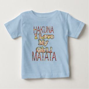 Erstelle Dein eigenes Afrika Vintage-Farben Hakuna Baby T-shirt