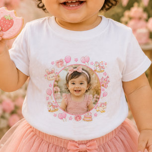Erstelle Dein eigenes Baby Mädchen Geburtstags-T-S T-shirt