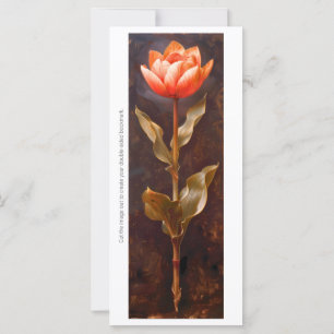 Erstelle dein eigenes bemaltes orangefarbenes Tulp