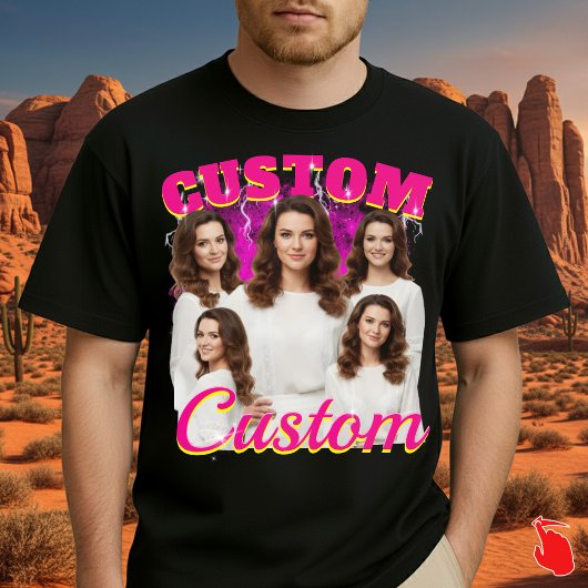 Erstelle Dein eigenes benutzerdefiniertes Bootleg- T-Shirt