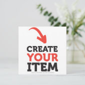 ERSTELLE-DEIN-EIGENES Benutzerdefiniertes Hochlade Karte (Stehend Vorderseite)