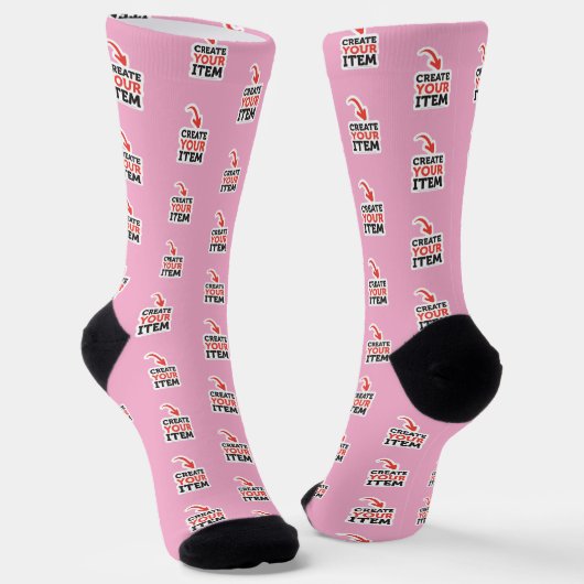 ERSTELLE-DEIN-EIGENES Benutzerdefiniertes Upload-D Socken (Gewinkelt)